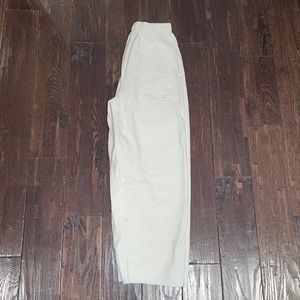 cutoff joggers cream color medium